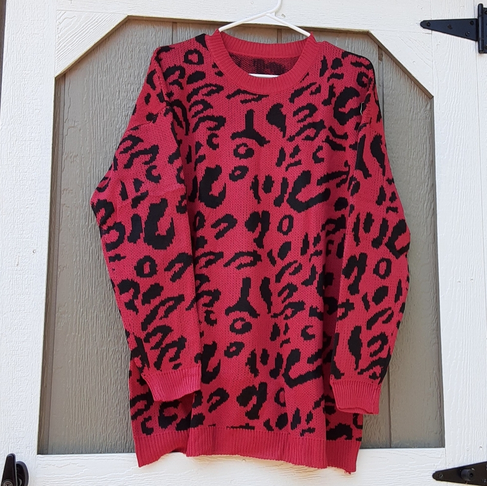 Women's Animal print sweater New